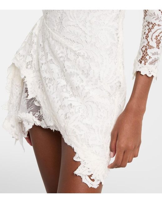 Isabel Marant White Minikleid Rubiana Aus Spitze