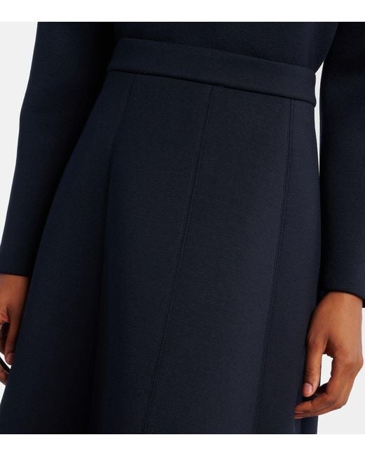 Falda Midi Brunate Con Paneles Max Mara de color Blue