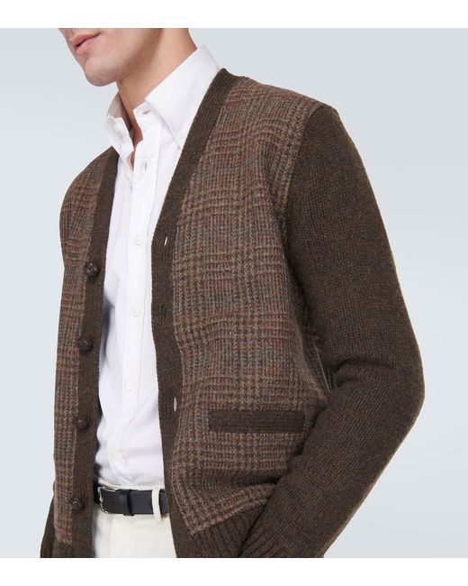 Cardigan in lana e alpaca di Polo Ralph Lauren in Brown da Uomo