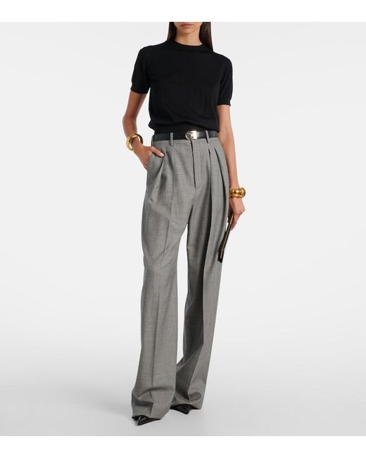 Saint Laurent Black Wool Top