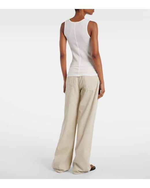 Top Mansel En Mezcla De Algodon The Row de color White
