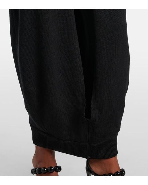 Alaïa Black Wool Sweater Dress