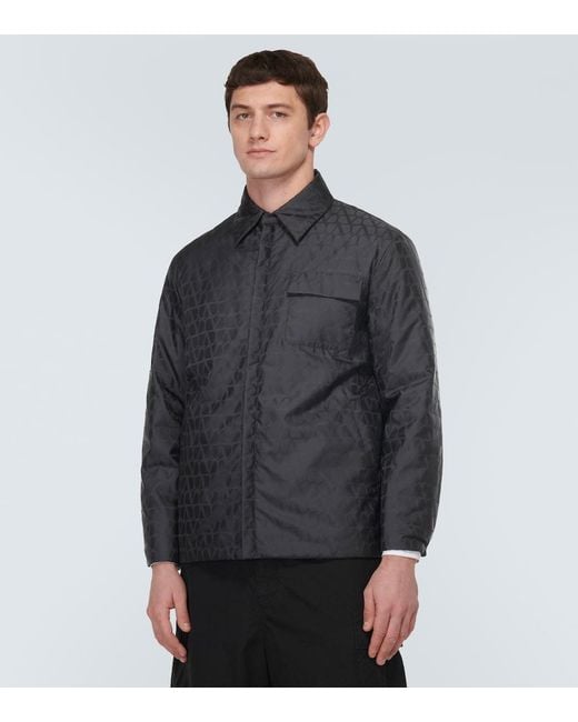 Valentino Black Toile Iconographe Reversible Jacket for men