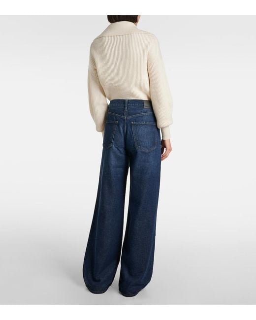 Citizens of Humanity Blue Paloma High-Rise Wide-Leg Jeans