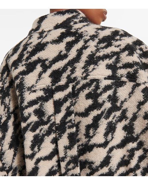 Isabel Marant Multicolor Mantel Fontizi Aus Einem Wollgemisch