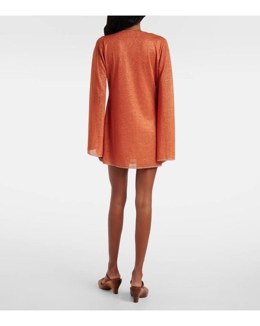 Oseree Orange Glazed Lumiere Beach Dress
