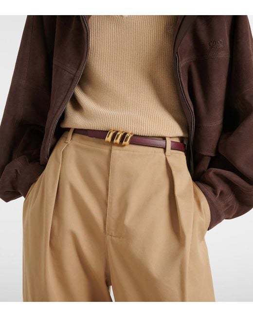 Loewe Black Coil Leather Belt