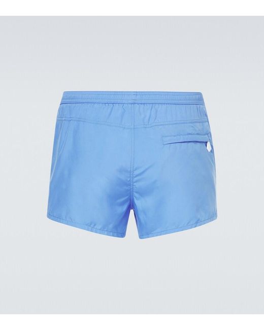 Tom Ford Blue Technical Swim Trunks for men