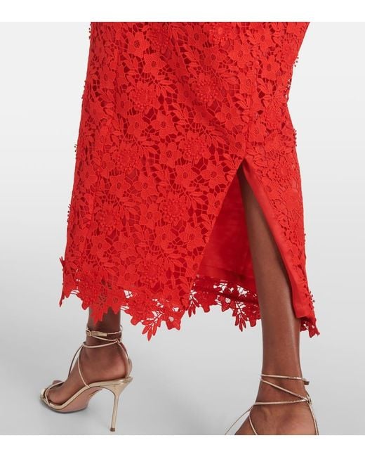 Abito Midi Alani di Safiyaa in Red