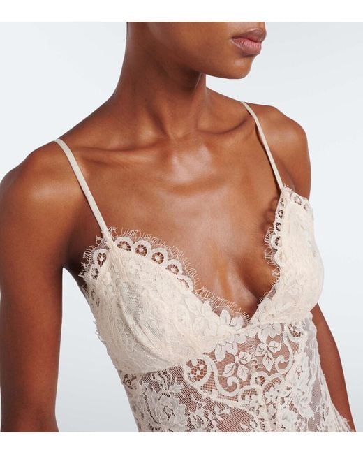 Zimmermann White Lace Bodysuit