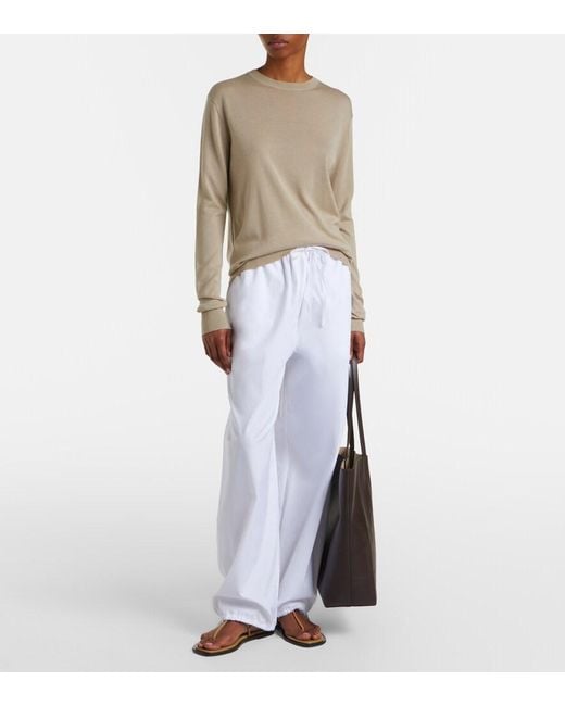 Totême  Natural Cashmere And Silk Sweater