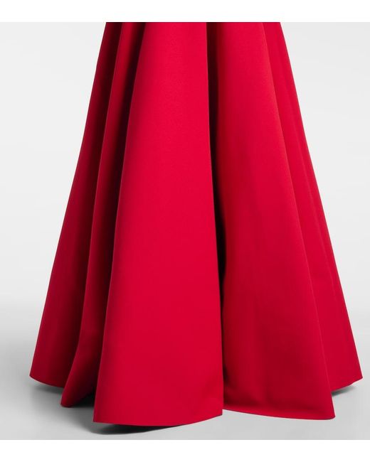 Solace London Red Mathilde Strapless Gown