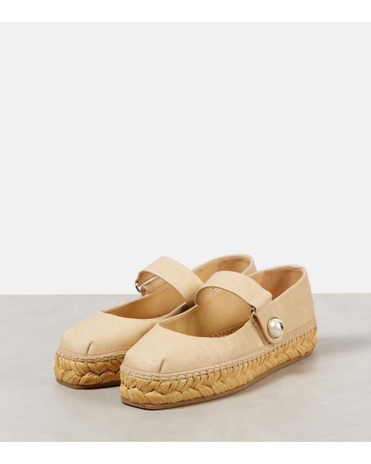 Jimmy Choo Natural Fayence Espadrilles