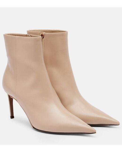 Dolce & Gabbana Natural Leather Ankle Boots