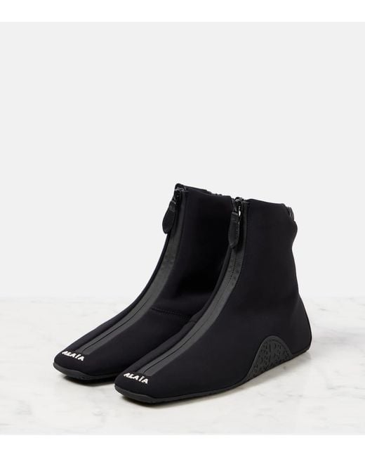 Alaïa Black Neoprene Sneakers