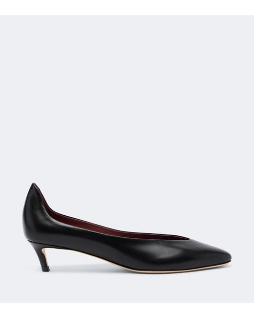 Magda Butrym Brown Embellished Leather Pumps