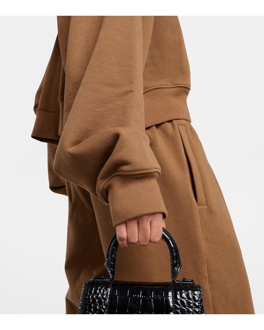 Wardrobe NYC Brown Oversize-Hoodie Aus Baumwoll-Jersey