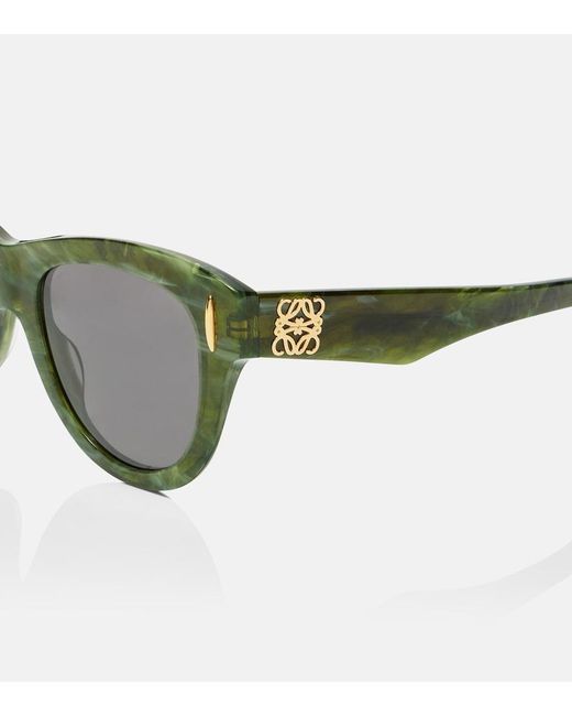 Loewe Brown Anagram Cat-Eye Sunglasses