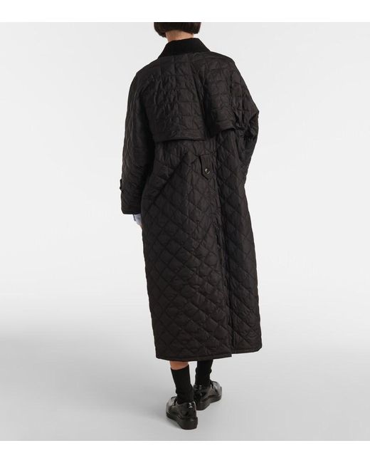 Prada Black Quilted Coat