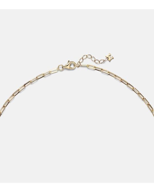 Mateo Metallic 3 Petite Venus Shell 14Kt Necklace With Diamonds