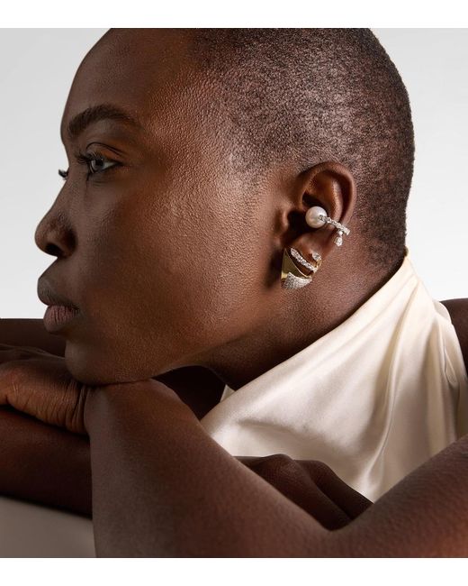 Orecchino Ear Cuff Pearlescent di YEPREM in White
