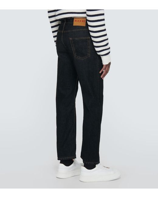 Marni Black Low-rise Straight Jeans for men