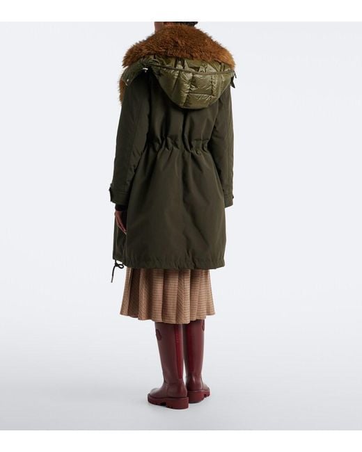Moncler Brown Halicte Down Coat