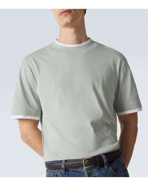 Lardini Gray Cotton T-Shirt for men