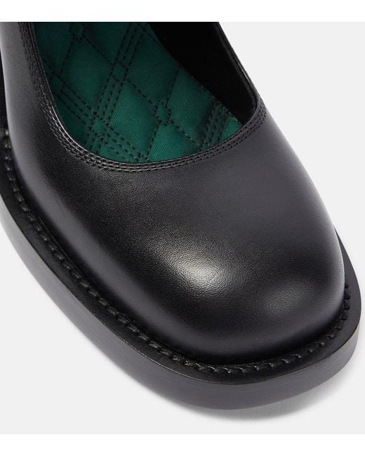 Burberry Black Stirrup Pumps 85Mm