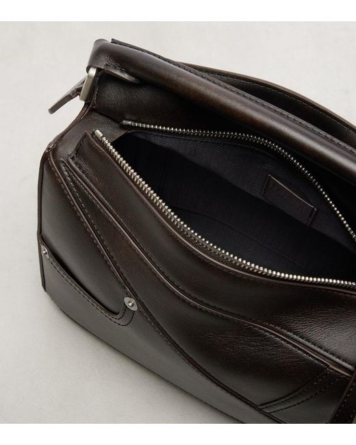 Loewe Black Tote Bag Puzzle Panta Small Aus Leder