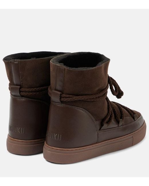 Inuikii Brown Classic Leather Snow Boots