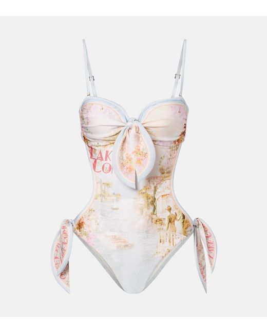 Banador Como Estampado Zimmermann de color White