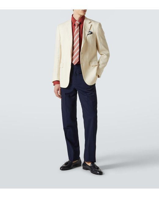 Dunhill Red Linen Shirt for men