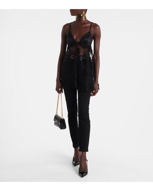 Dolce & Gabbana Black Mid-Rise Skinny Jeans
