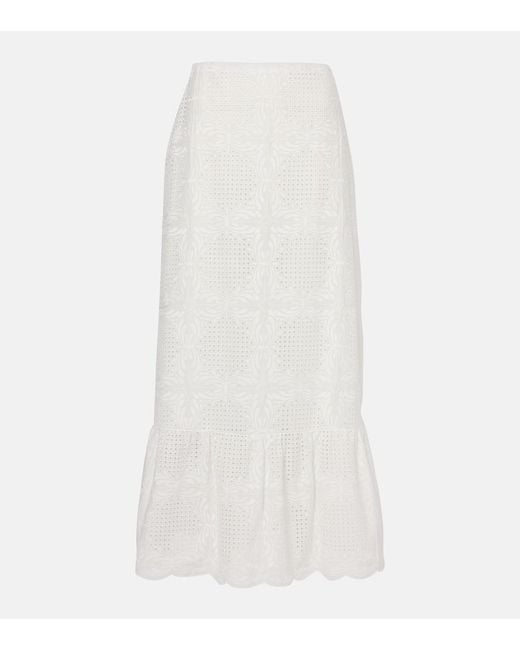 Giambattista Valli White Tweed Miniskirt