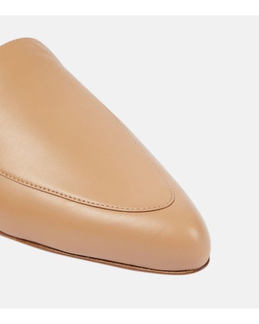Gabriela Hearst Natural Jax Leather Loafers