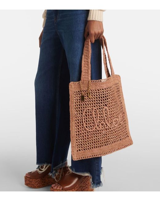 Chloé Brown Tote Bag Summer Banana
