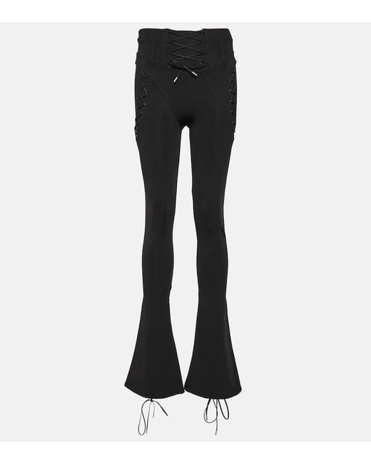 Pantalones flared con aberturas Off-White c/o Virgil Abloh de color Black