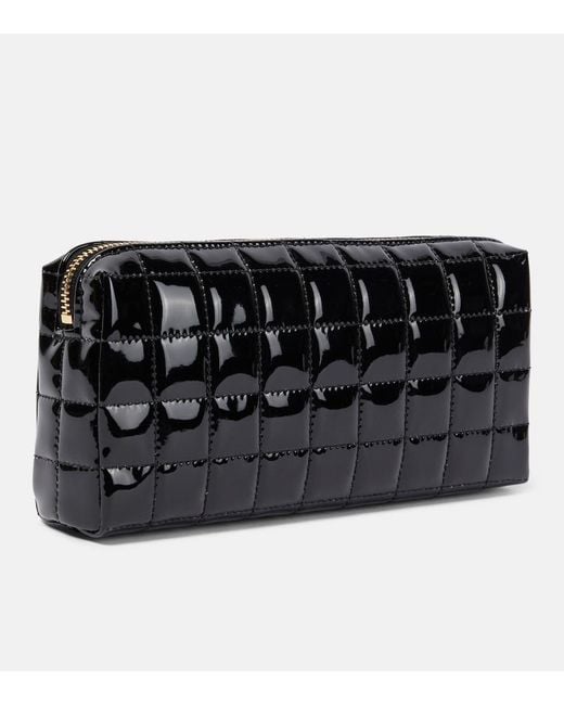 Saint Laurent Black Cassandre Matelasse Pouch With Strap