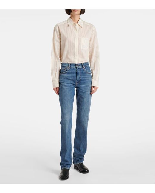 Polo Ralph Lauren Blue Low-Rise Straight Jeans