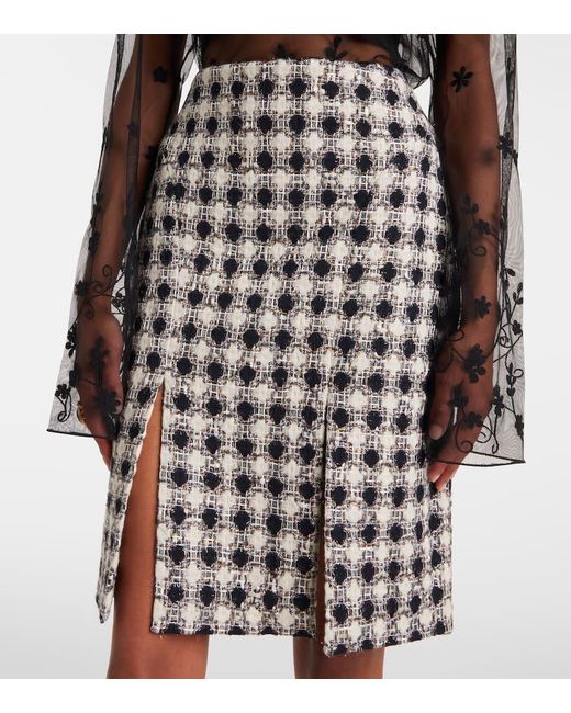 Mini-Jupe En Tweed Nina Ricci en coloris White