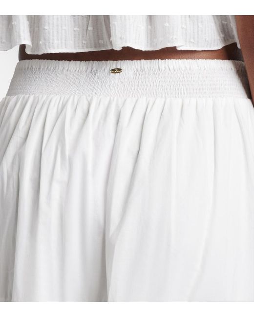 Poupette White Ines Broderie Anglaise Midi Skirt