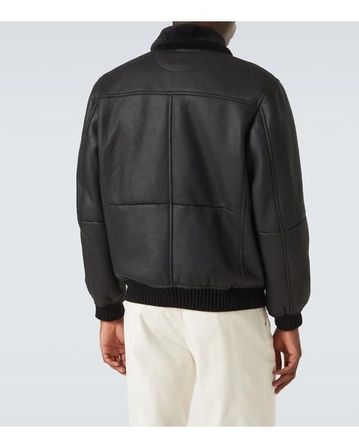 Bomber di Kiton in Black da Uomo