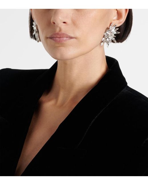 Jennifer Behr Metallic Shanti Crystal-Embellished Earrings