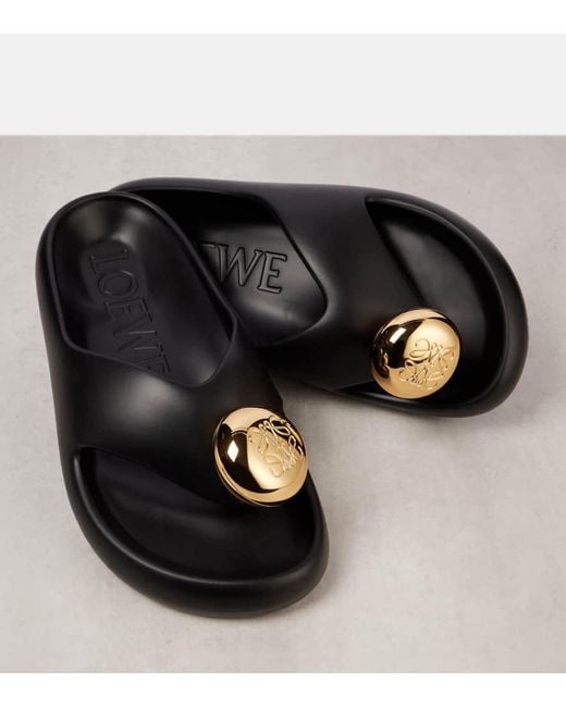 Loewe Black X Paula's Ibiza Foam Bubble Slides