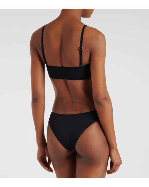 Christopher Esber Black Bikini-Oberteil Crecent