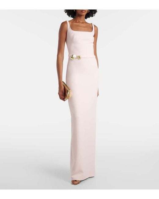 Safiyaa Pink Verzierte Robe Kristena