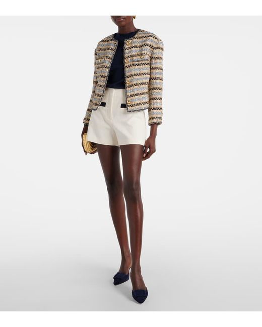 Veronica Beard White Jacke Sumira Aus Tweed