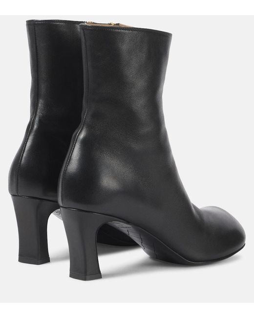 Bottines 65 En Cuir Bottega Veneta en coloris Black
