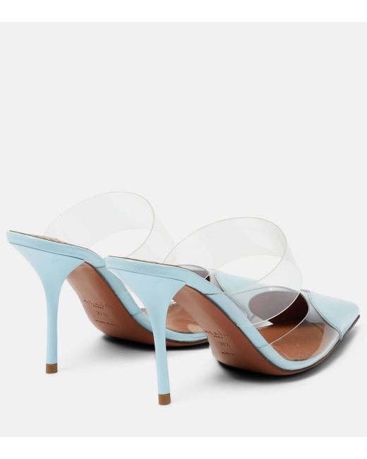 Alaïa White Cour Pvc And Patent Leather Mules